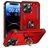 Mobigear Armor Ring iPhone 15 Pro Hard Case Back cover Shockproof with Ring Holder - Red