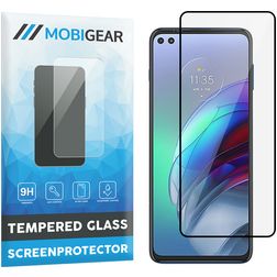 Mobigear Premium Motorola Moto G100 Panssarilasi Näytönsuoja - Suojakuoren kanssa yhteensopiva - Musta