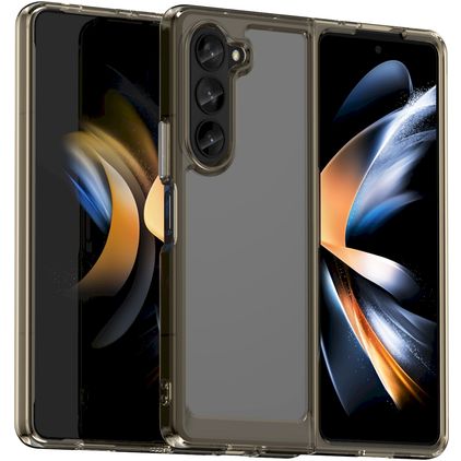 Mobigear Crystal Samsung Galaxy Z Fold 5 Hardcase Etui plecki - Szary