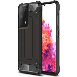 Mobigear Outdoor Samsung Galaxy S21 Ultra Hårdt Bagsidecover Stødsikkert - Sort