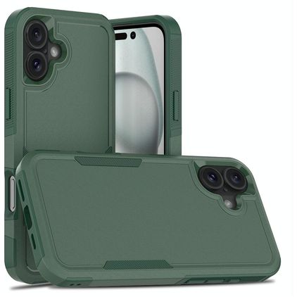 Mobigear Heavy Armor iPhone 16 Plus Hardcase Back cover Antiurto - Verde