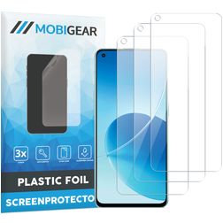 Mobigear OPPO Reno 6 5G Screen Protector Film - Case Friendly (3-Pack)