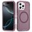 Mobigear Rugged Mag iPhone 16 Pro Max MagSafe Plástico rígido Capa traseira Antichoque - Roxo
