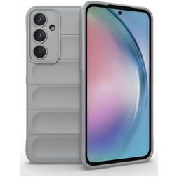 Mobigear Bumpy Samsung Galaxy A55 Flexibel TPU Skal - Grå
