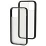 Mobiparts Hardcover iPhone 12 Mini Fodral Hårdplast Skal - Transparent / Grå