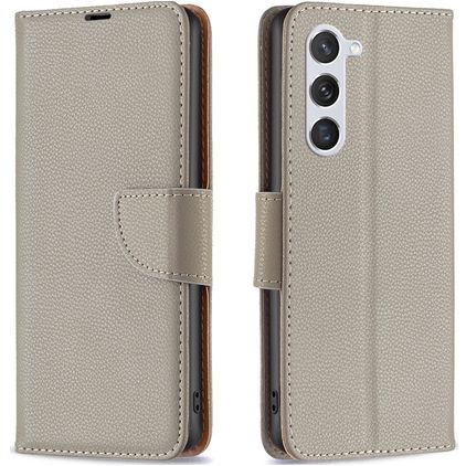 Mobigear Excellent Samsung Galaxy S23 Funda tipo libro Cartera - Gris