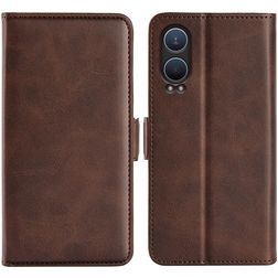 Mobigear Slim Magnet OnePlus Nord CE 4 Lite Plånboksfodral med sedelfack - Brun