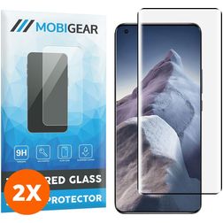 Mobigear Premium Xiaomi Mi 11 Ultra Tempered Glass Screen Protector - Case Friendly - Black (2-Pack)