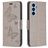 Mobigear Butterfly Samsung Galaxy A54 Wallet case - Grey