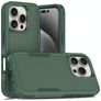 Mobigear Heavy Armor iPhone 16 Pro Hårdt Bagsidecover Stødsikkert - Grøn