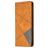 Mobigear Rhombus Slim Realme C11 (2020) Funda tipo libro - Coñac