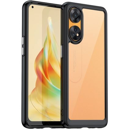 Mobigear Crystal OPPO Reno 8T 4G Tvrdý plast Zadní kryt - Černá