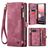 CaseMe 008 Google Pixel 9a Case Detachable 2-in-1 Wallet Case Wallet - Red