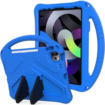 Mobigear AeroArmor iPad 11 (2025) Cover per tablet per bambini con maniglia + Portapenna - Blu