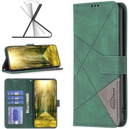 Mobigear Rhombus Google Pixel 7a Knížkové pouzdro Peněženka - Zelená