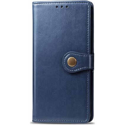 Mobigear Snap Button Xiaomi Mi 9T Pro Plånboksfodral med sedelfack - Blå