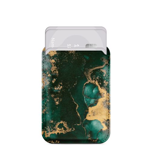 MIO Korttikotelo - 3 korttia - MagSafe-yhteensopiva - Green Marble