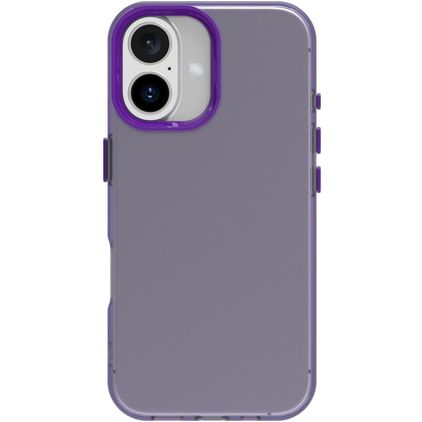 Mobigear Crystal iPhone 16 Funda Plástico rígido Carcasa - Morado