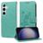 Mobigear Flowers Samsung Galaxy S25 Plus Wallet case - Green
