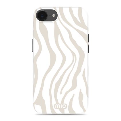 MIO iPhone 16e MagSafe Plástico rígido Capa traseira - Sandy Zebra