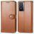 Mobigear Snap Button Vivo Y76 Wallet case - Brown