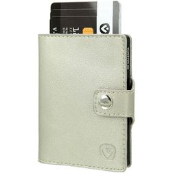 Valenta Card Case Wallet Läder Korthållare - 8 kort - Guld