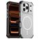 Mobigear Airbag Shockproof iPhone 17 Pro Max MagSafe Hardcase Etui plecki - Srebrny