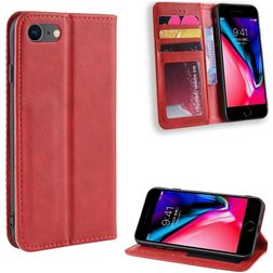 Mobigear Sensation iPhone SE (2020) Wallet case - Red