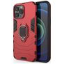 Mobigear Armor Ring iPhone 13 Pro Max Funda Plástico rígido Carcasa Antigolpes con anillo - Rojo