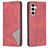 Mobigear Rhombus Slim Samsung Galaxy S24 FE Wallet case - Red