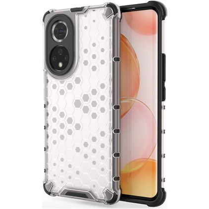 Mobigear Honeycomb HONOR 50 Hardcase Back cover Antiurto - Bianco