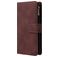 Mobigear Zipper Samsung Galaxy A51 Capa livro Carteira - Castanho