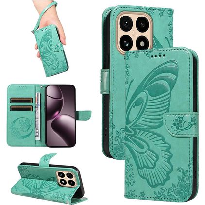 Mobigear Butterfly Xiaomi 15T Wallet case - Green