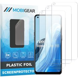 Mobigear OPPO Reno 7 Lite Protezione schermo in pellicola - Compatibile con le cover (confezione da 3)