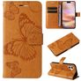 Mobigear Butterfly iPhone 16 Plus Cover a libro portafoglio - Cognac