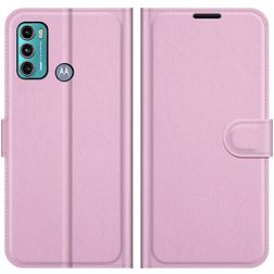 Mobigear Classic Motorola Moto G60 Cover a libro portafoglio - Rosa