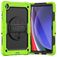Mobigear SureGrip Xtreme Samsung Galaxy Tab A11 Plus Case Plastic / Silicone Back cover + Shoulder Strap + Stand - Green