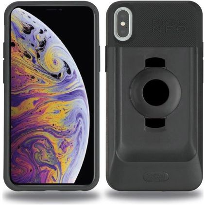 Tigra FitClic Neo Case iPhone XS Max Funda Plástico rígido Carcasa Antigolpes - Negro