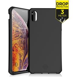 ITSKINS SpectrumSolid iPhone XS Max TPU flexível Capa traseira Antichoque - Plain Black