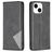 Mobigear Rhombus Slim iPhone 15 Etui z klapką - Czarny