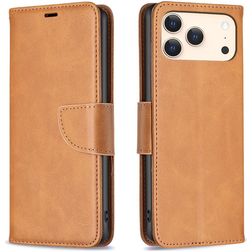 Mobigear Excellent iPhone 17 Pro Max Plånboksfodral med sedelfack - Konjak