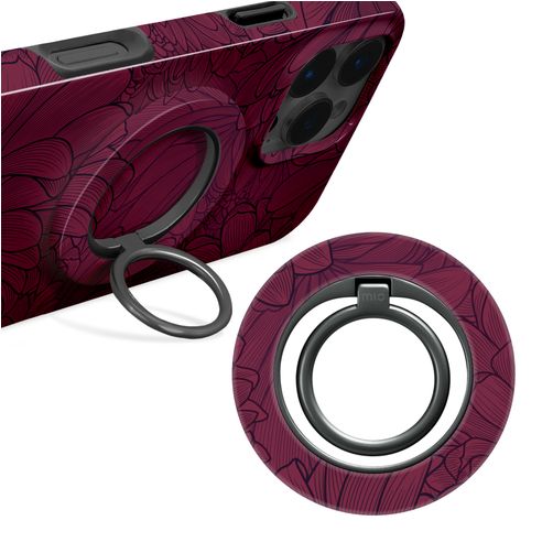 MIO Holder MagSafe Smartphone Ring - Berry Blooms Universal