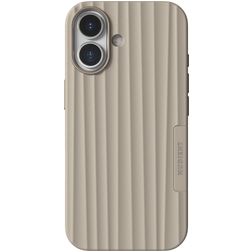 Nudient Bold iPhone 17 MagSafe Funda Plástico rígido Carcasa - Linen Beige
