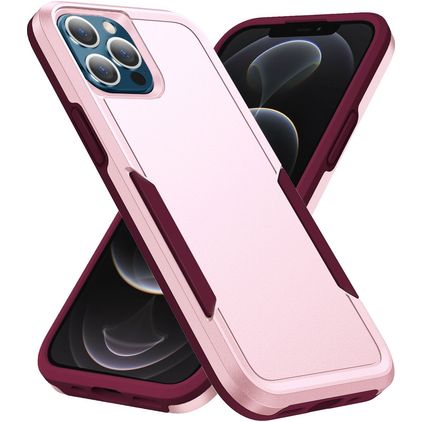 Mobigear Heavy Armor iPhone 14 Pro Max Hardcase Etui plecki Wstrząsoodporne - Różowy / Fioletowy