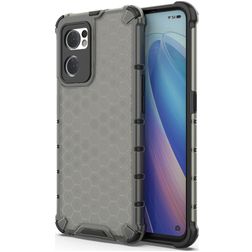 Mobigear Honeycomb OPPO Find X5 Lite Hard Case Back cover Shockproof - Black