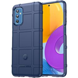 Mobigear Rugged Shield Samsung Galaxy M52 TPU flessibile Back cover Antiurto - Blu