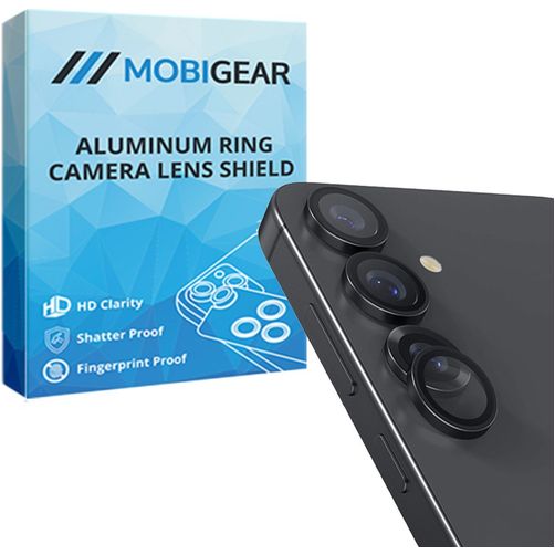 Mobigear Single Samsung Galaxy S25 Plus Cristal templado Protector de lente de cámara - Compatible con fundas - Azul