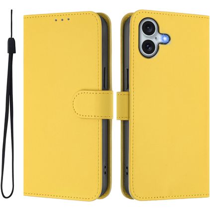 Mobigear Urban Wallet iPhone 16 Plus Pungetui med Seddelrum - Gul