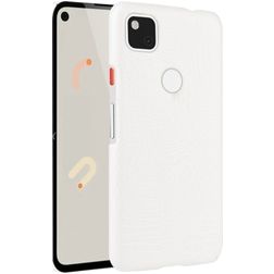 Mobigear Croco Google Pixel 4a Funda Plástico rígido Carcasa - Blanco