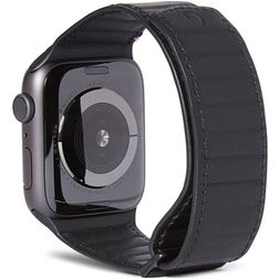 Decoded Magnetic Traction Strap Leather Apple Watch Strap Magnetic closure - 42/41/40/38 mm - Black